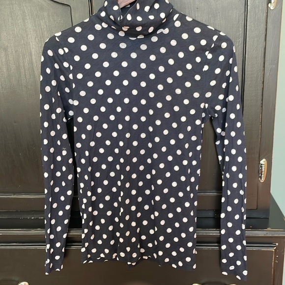 J.Crew polka dot turtleneck - Picture 1 of 4